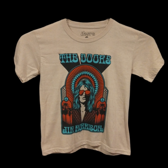 The Doors Jim Morrison Psychedelic Print T Shirt Women's Size XS - Picture 2 of 3